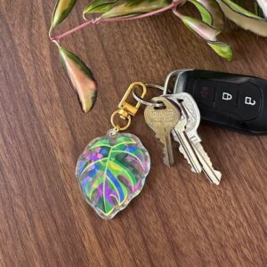Sparkling Keychain for Foliage Fanatics
